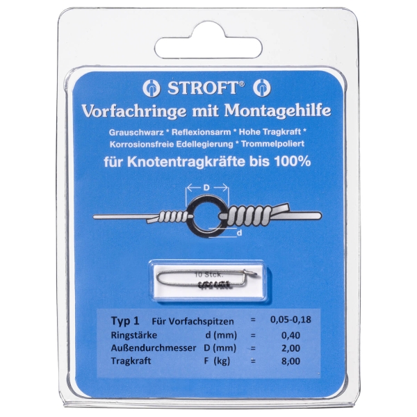 Stroft Vorfachringe mit Montagehilfe